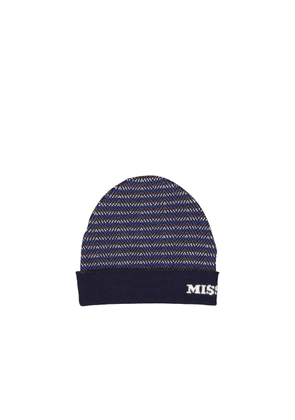 Missoni Blue Wool Beanie - UNI