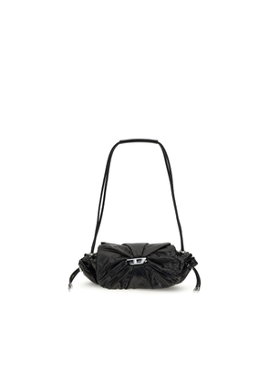 Diesel Black Calf Leather Bos Taurus Shoulder Bag