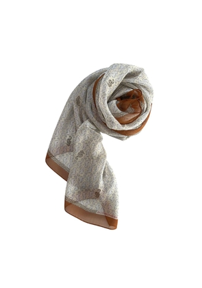 Borbonese Brown Silk Women Scarf