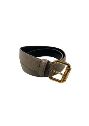 Borbonese Grey Leather Women Belt - UNI