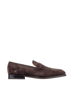 Salvatore Ferragamo Brown Leather Slip-On Loafers - EU43.5/US10.5