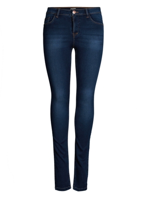 Only Blue Cotton Skinny Jeans - L