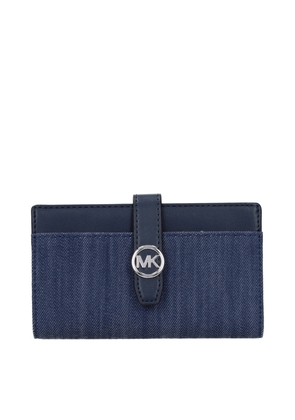 Michael Kors Blue Fabric Wallet
