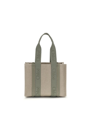 Chloé Beige Linen Shoulder Bag