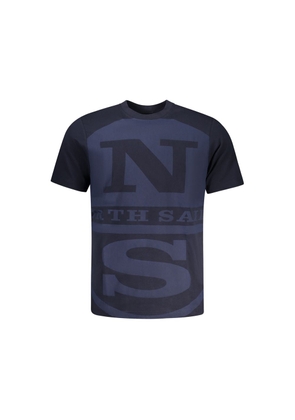 North Sails Blu Cotton Men's T-Shirt - S