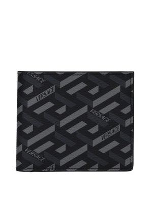 Versace Black Fabric Wallet