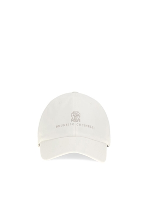 Brunello Cucinelli White Cotton Cap (Baseball Hat) - L
