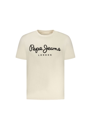 Pepe Jeans Beige Cotton Men's T-Shirt - S