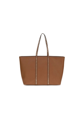 Valentino Garavani Brown Calfskin Tote Bag