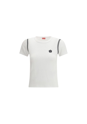 Kenzo White Cotton T-Shirt - L