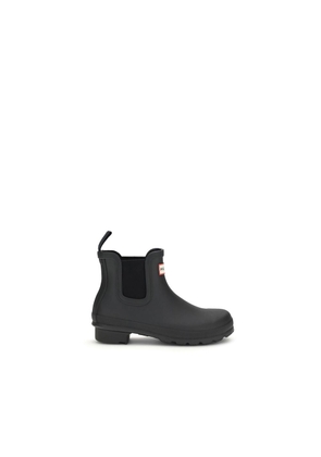 Hunter Black Rubber Ankle Boots - EU36/US6