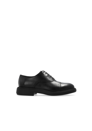 Salvatore Ferragamo Black Calfskin Oxfords And Derbies - EU42.5/US9.5