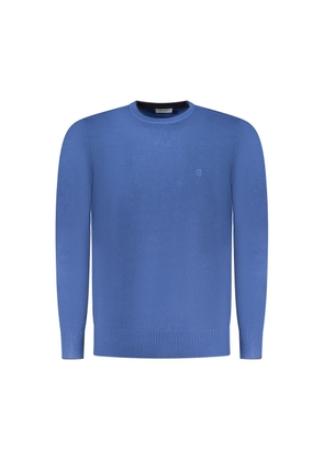 Coveri Moving Blue Viscose Men's Sweater - M