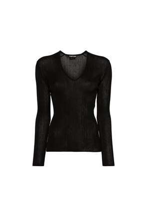Tom Ford Black Polyamide Tank Tops - M