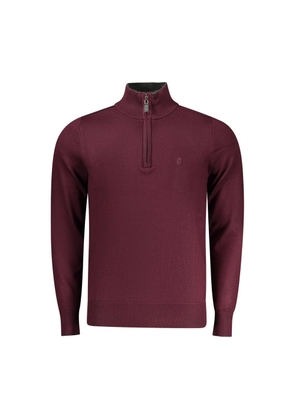 Coveri Moving Red Viscose Men Sweater - M