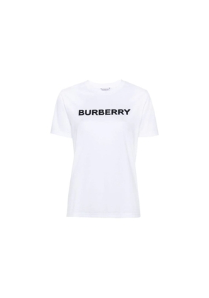 Burberry White Cotton T-Shirt - L