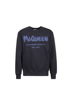 Alexander McQueen Blue Cotton Sweatshirt - S