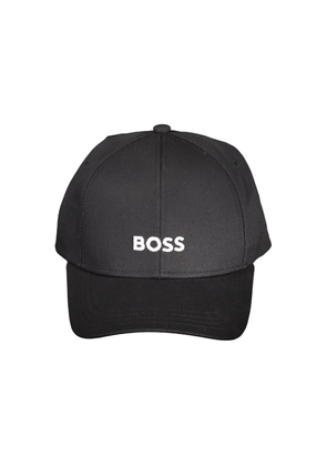 Hugo Boss Black Cotton Men's Visor Hat - UNI