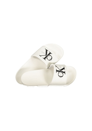Calvin Klein White Polyurethane Men Slipper - EU40/US7