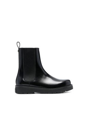 Valentino Garavani Black Leather Chelsea Boots - EU41.5/US8.5