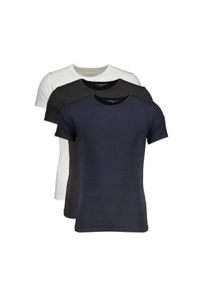 Tommy Hilfiger Black Cotton Men T-Shirt - L