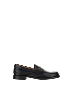 Church's Black Calf Leather Bos Taurus Slip-On Loafers - EU41/US11