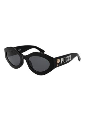 Emilio Pucci Black Acetate Sunglasses