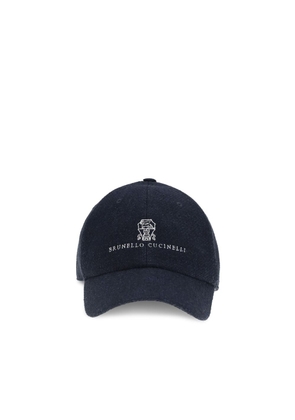 Brunello Cucinelli Bicolor Silk Cap (Baseball Hat) - L