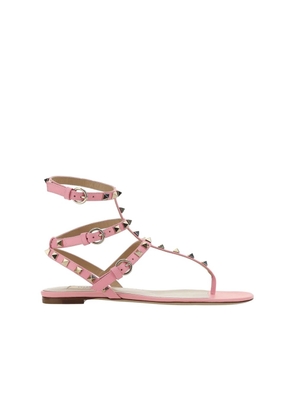 Valentino Garavani Multicolor Calfskin Flat Sandals - EU35/US5