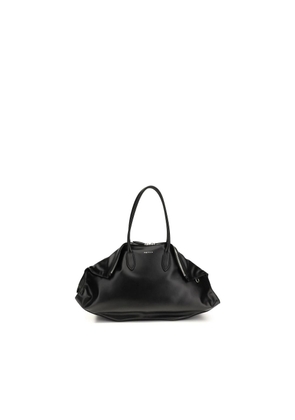 Alexander McQueen Black Calf Leather Bos Taurus Shoulder Bag
