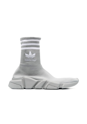 BALENCIAGA X ADIDAS Gray Nylon Athletic Sneakers - EU35/US5