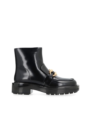 Bottega Veneta Black Calfskin Ankle Boots - EU37/US7