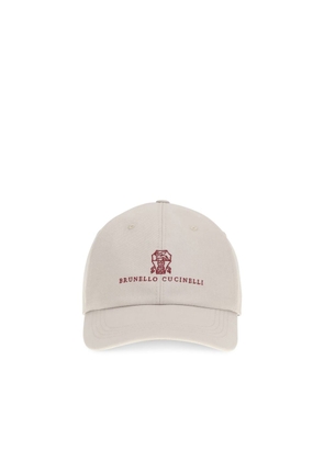 Brunello Cucinelli White Cotton Cap (Baseball Hat) - L