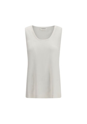 P.A.R.O.S.H. White Linen Tank Tops - M