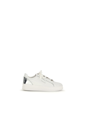 PINKO White Calf Leather Bos Taurus Low Top Sneakers - EU36/US6