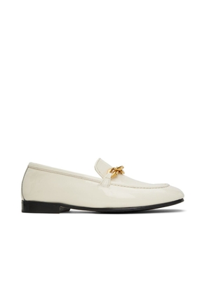 Jimmy Choo White Calfskin Slip-On Loafers - EU35/US5