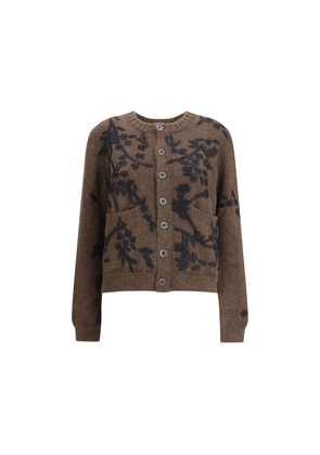 Baziszt Brown Alpaca Vicugna Pacos Cardigan - S