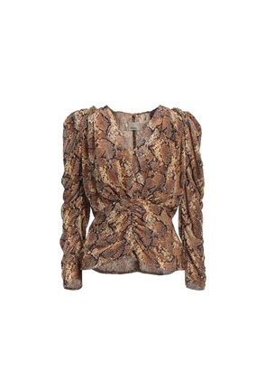 Isabel Marant Beige Silk Tank Tops - 40