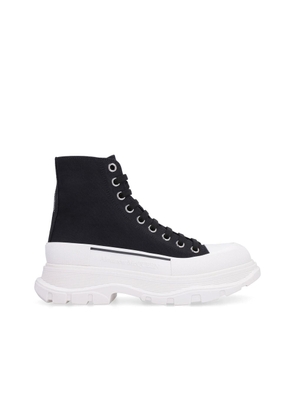 Alexander McQueen Black Canvas High Top Sneakers - EU39.5/US9.5