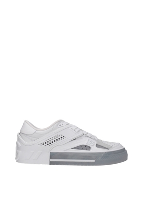 Dolce & Gabbana White Leather Low Top Sneakers - EU42.5/US9.5