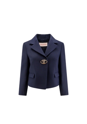 Valentino Blue Silk Blazer - 40