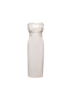 Jacquemus White Cotton Casual Dress - 42