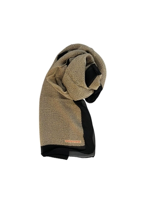Borbonese Black Silk Women Scarf