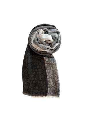 Borbonese Multicolor Modal Women Scarf with Micro Fringe from Italy