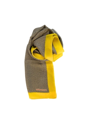 Borbonese Yellow Silk Women Scarf