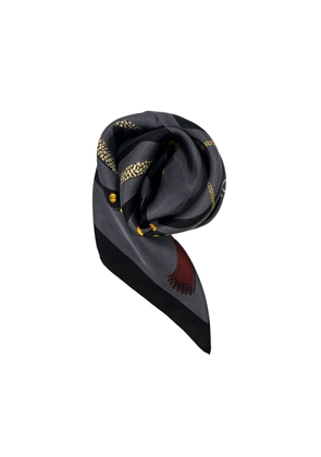 Borbonese Black Silk Women Scarf