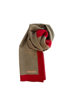 Borbonese Red Silk Women Scarf