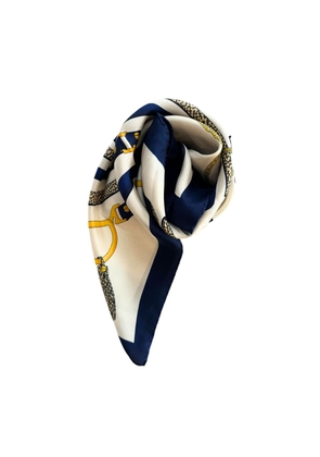 Borbonese Blue Silk Women Scarf