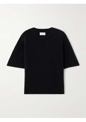 Loulou de Saison - Wool-blend T-shirt - Black - x small,small,medium,large,x large