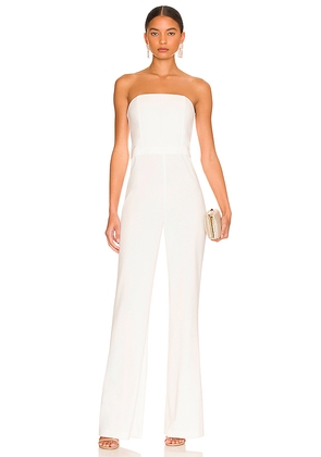 Alice + Olivia Lavera Jumpsuit in White. Size 2. Also in 12.